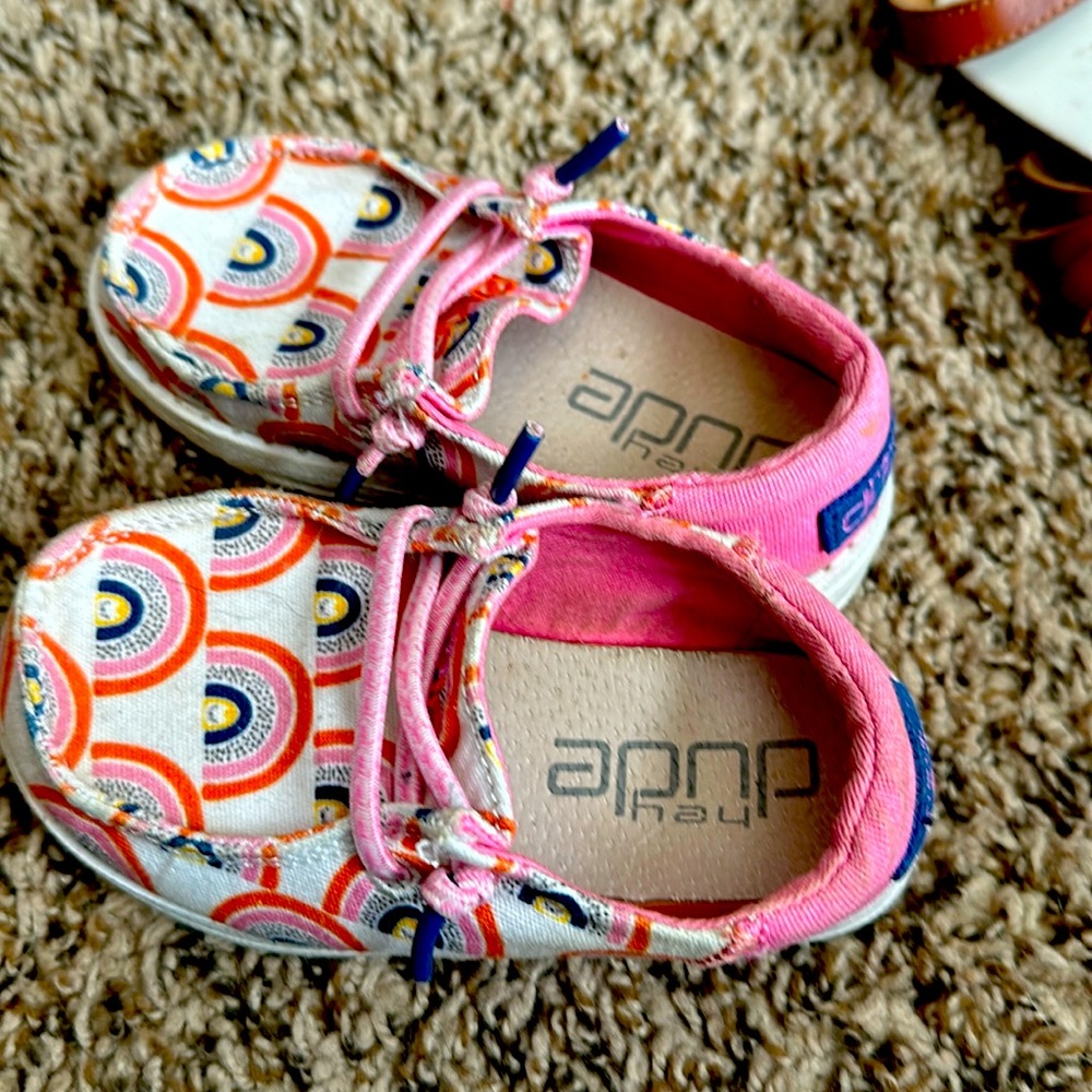 Little girls hey dude shoes